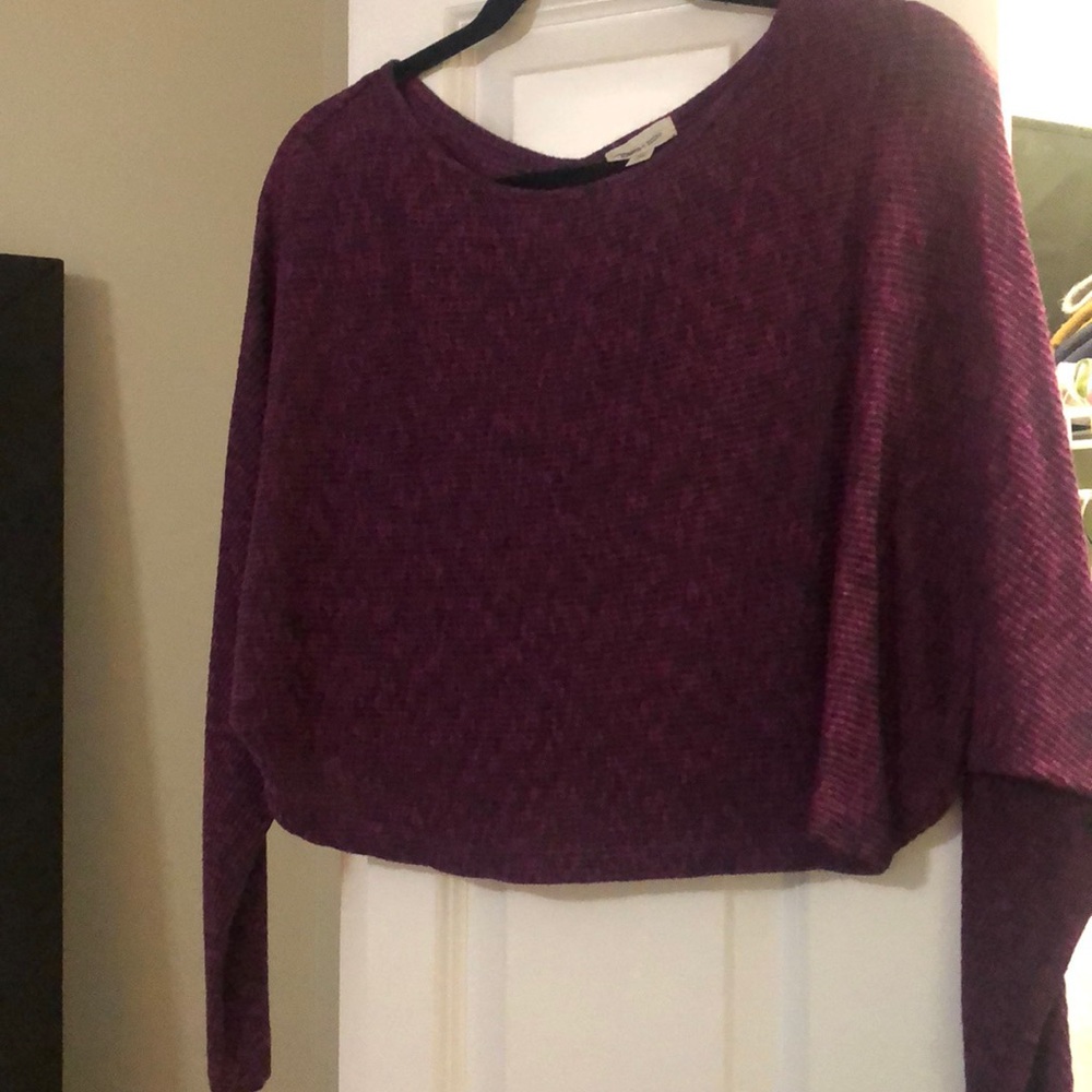 Pink cropped sweater